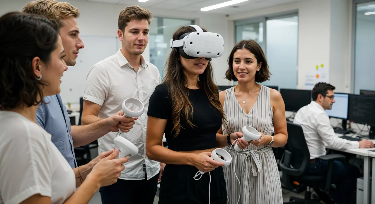 Immersive VR walkthrough of an architectural project
