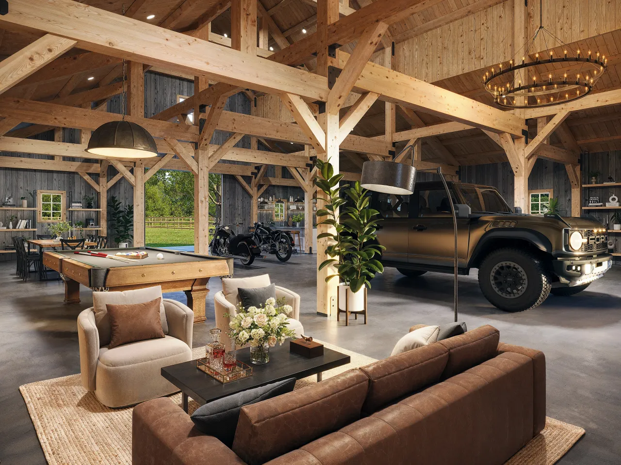 3D cabin rendering by Xrender Studio