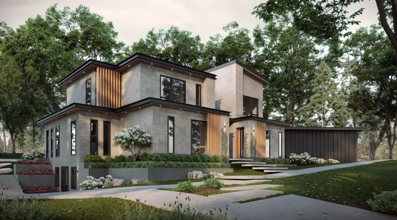 3D house rendering portfolio piece 5