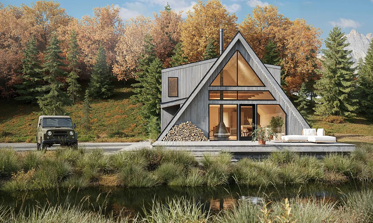 3D cabin rendering by Xrender Studio