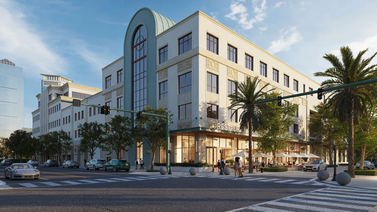 Photorealistic commercial architectural rendering