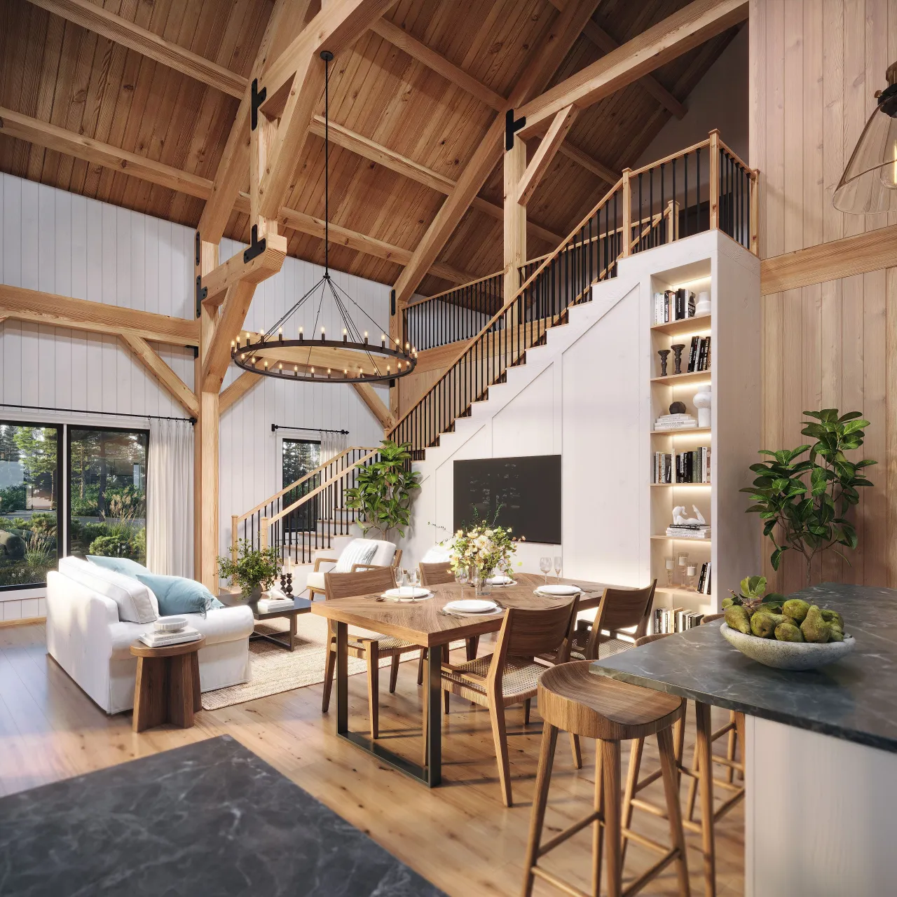 3D cabin rendering by Xrender Studio