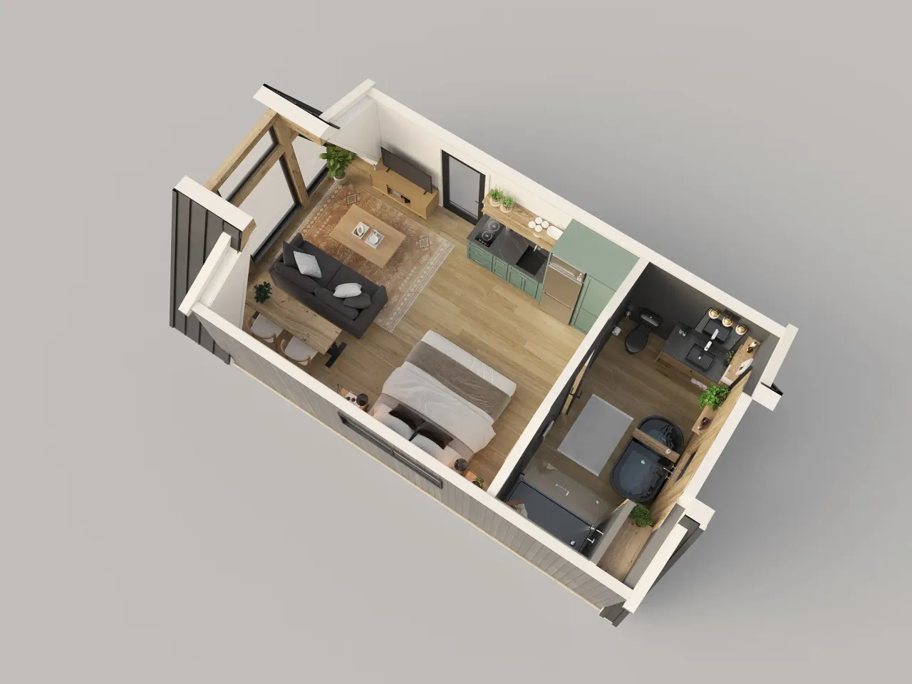 3D section rendering by Xrender Studio
