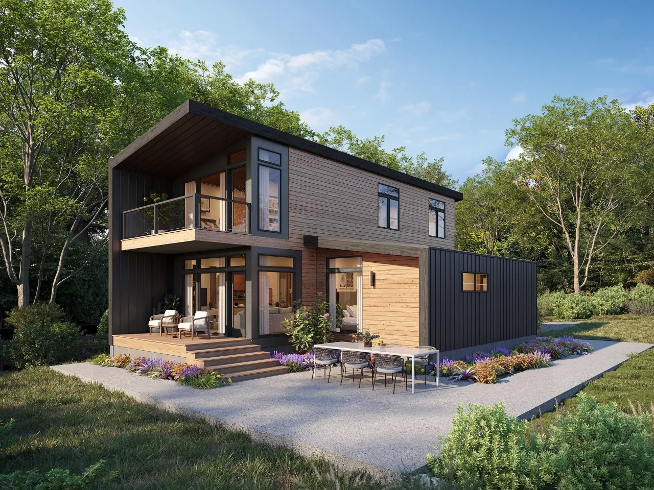 3D cabin rendering by Xrender Studio