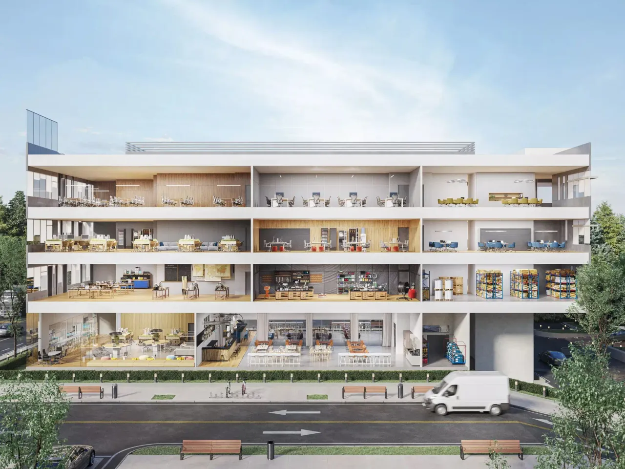 3D section rendering by Xrender Studio