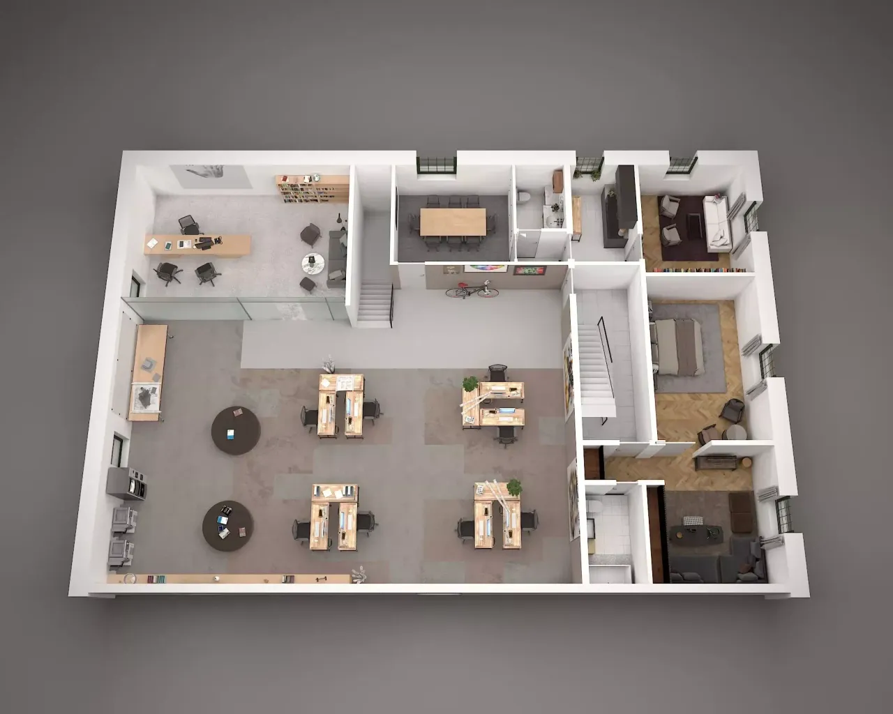 3D section rendering by Xrender Studio