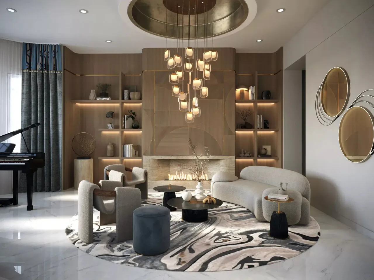 Interior rendering portfolio piece 7