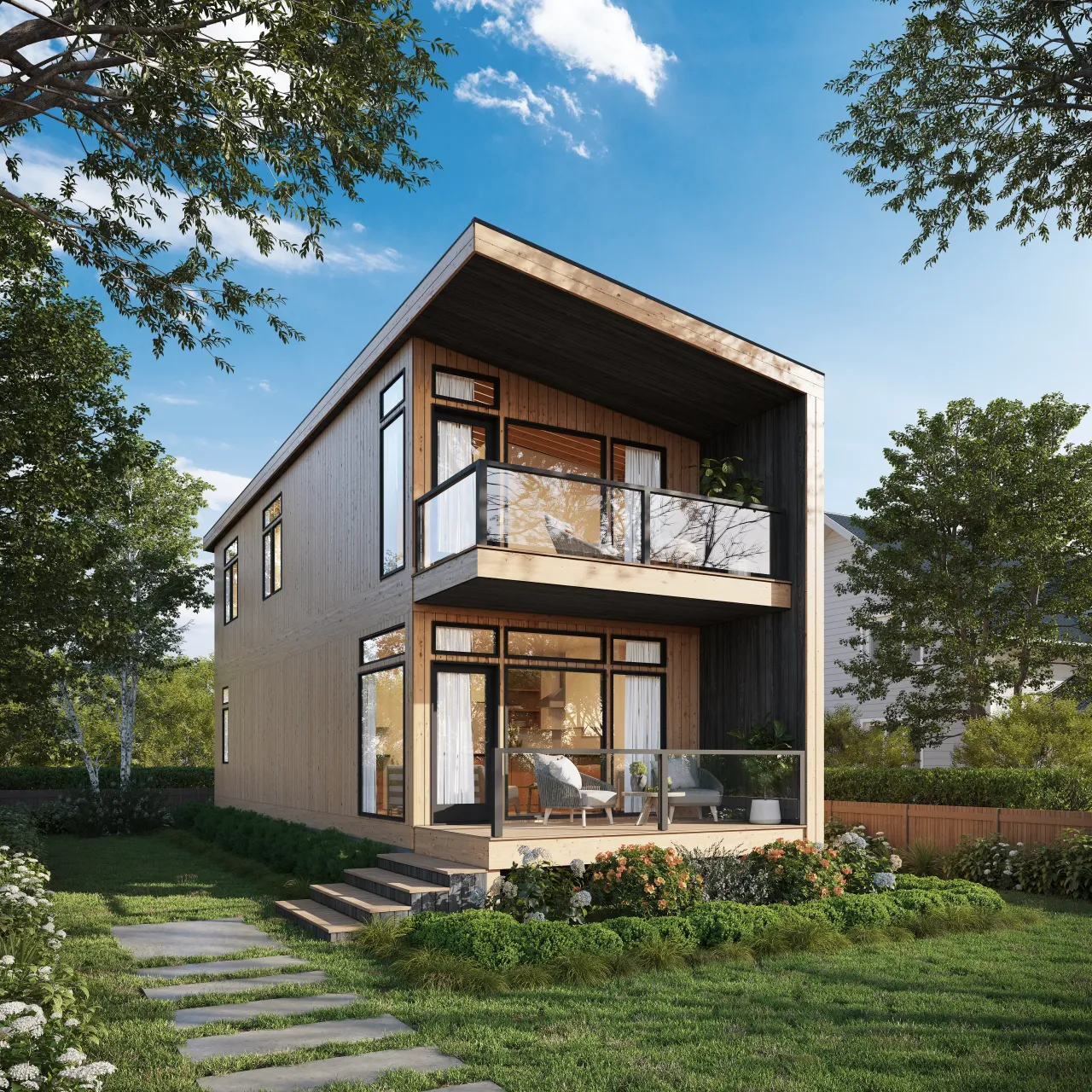 3D cabin rendering by Xrender Studio