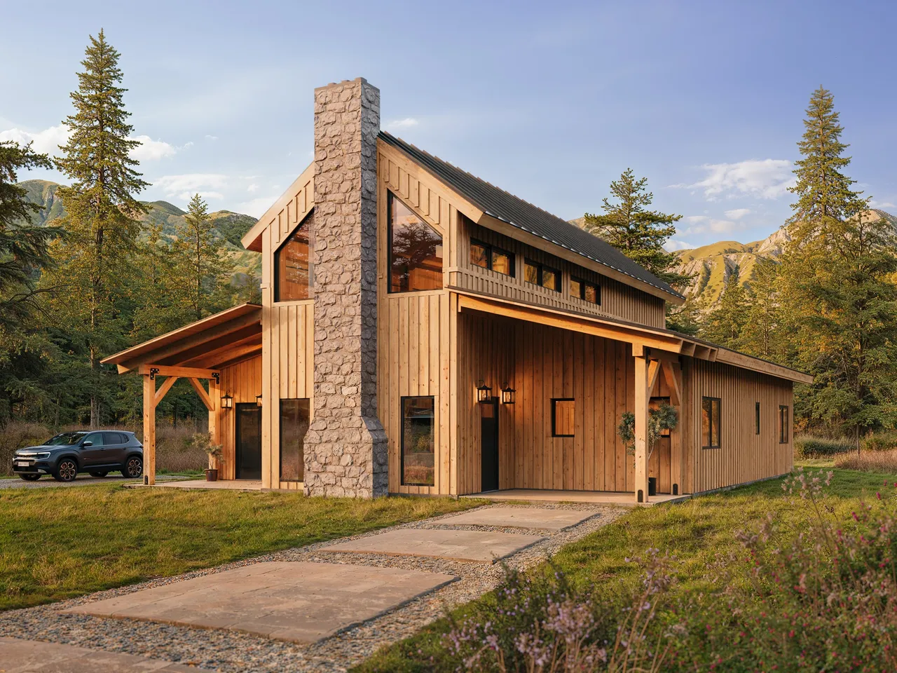 3D cabin rendering by Xrender Studio