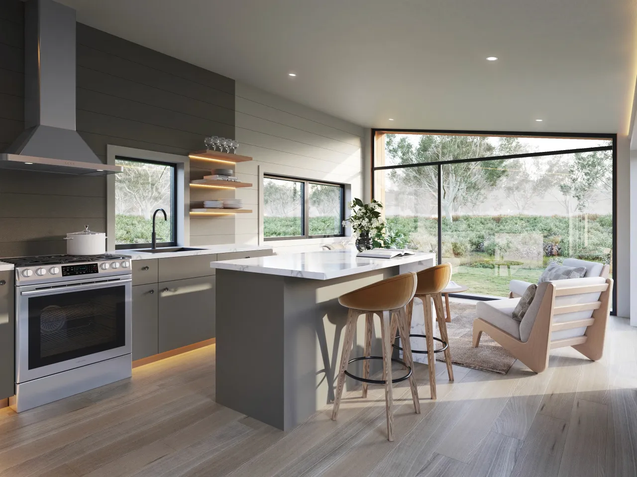 3D cabin rendering by Xrender Studio