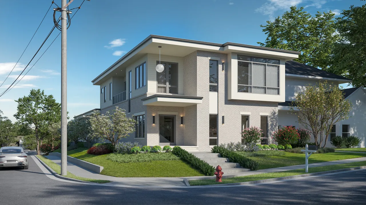 3D house rendering portfolio piece 34