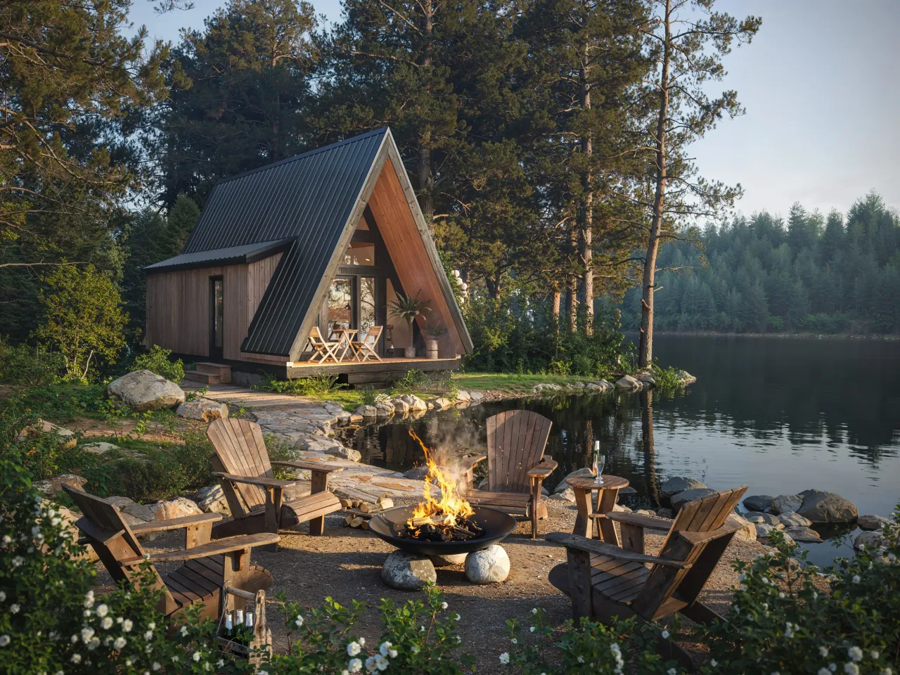3D cabin rendering by Xrender Studio