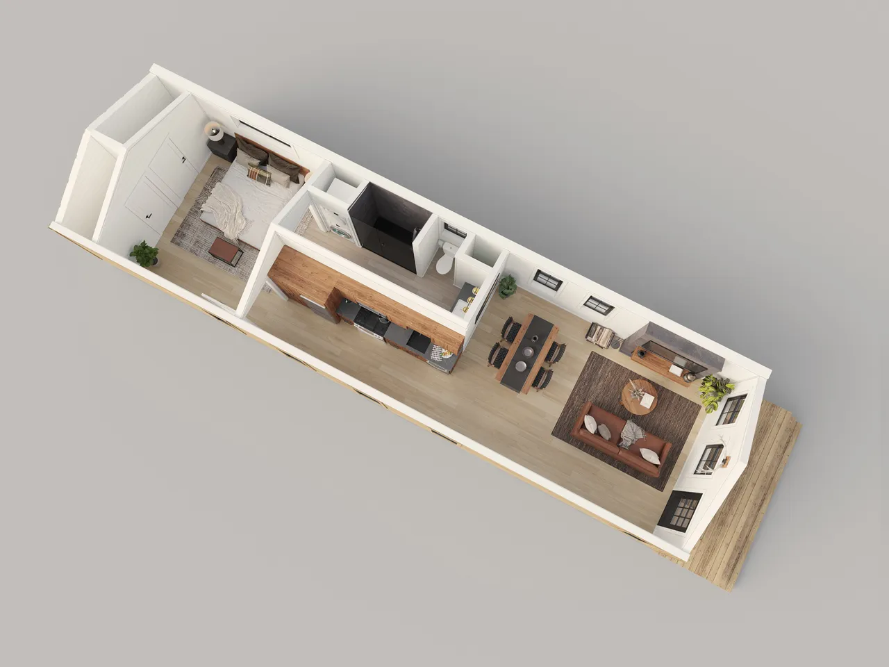 3D section rendering by Xrender Studio