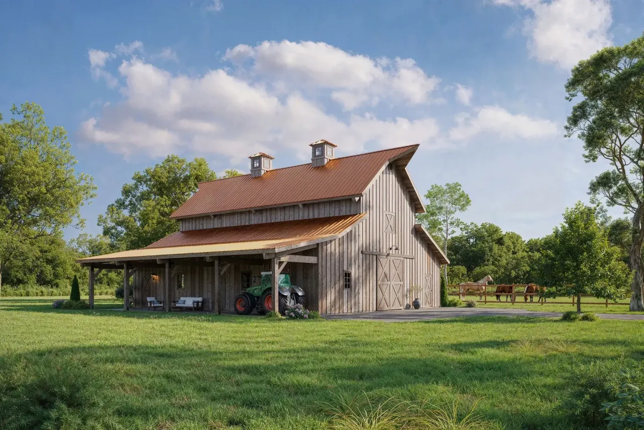3D cabin rendering by Xrender Studio